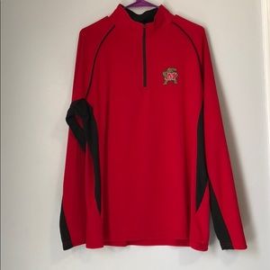 Men’s L - Univ. of Maryland long-sleeve 1/4 zip